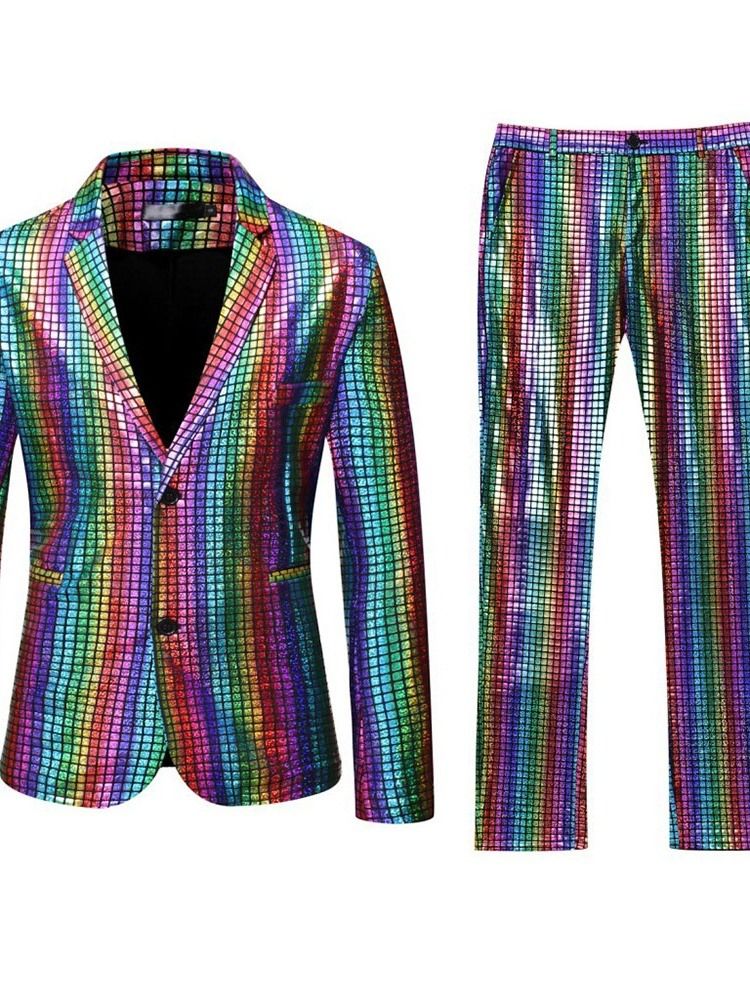 Costume De Blazer À Boutonnage Simple Pour Hommes