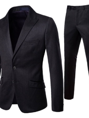 Costume Décontracté Simple Boutonnage Pour Hommes