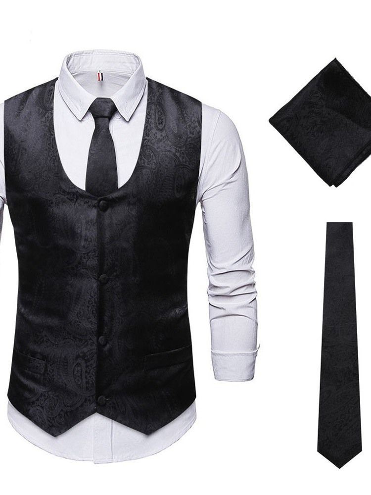 Costume Habillé Décontracté Simple Boutonnage Pour Hommes