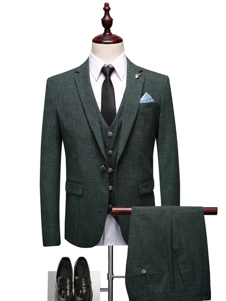 Costume Habillé Pour Homme Avec Poche Pour Blazer À La Mode