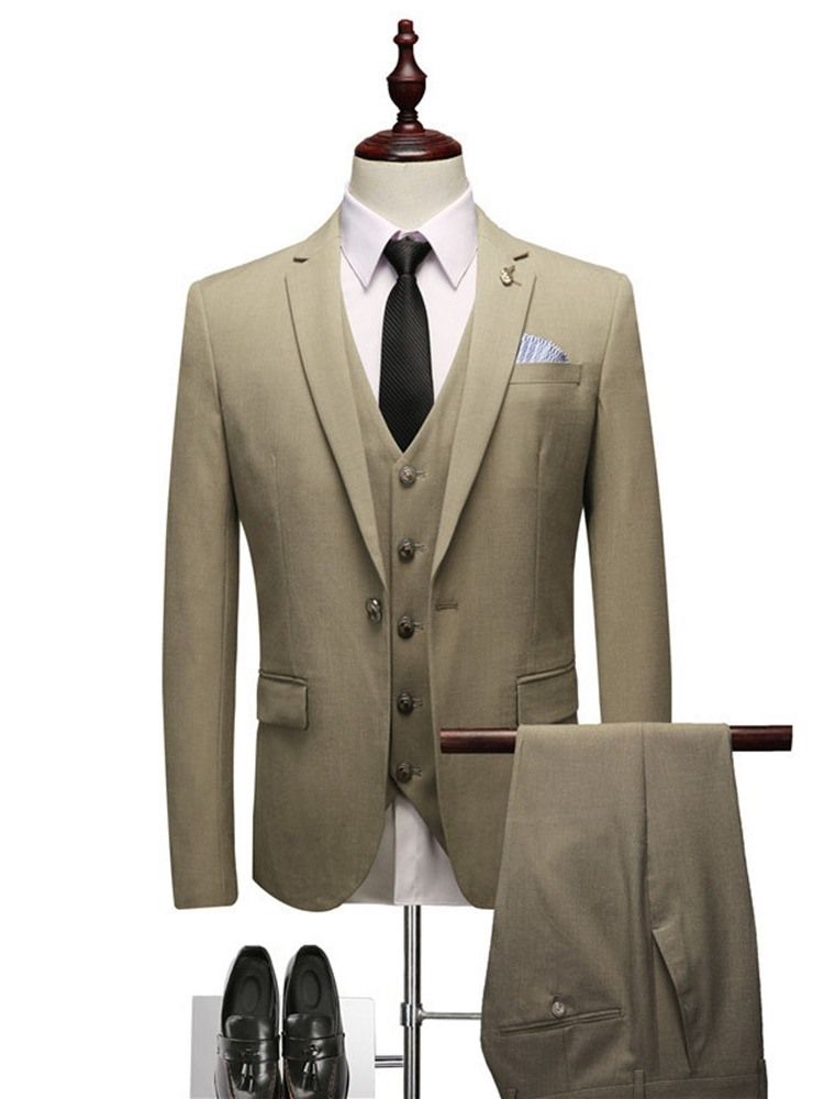 Costume Habillé Pour Homme Avec Poche Pour Blazer À La Mode