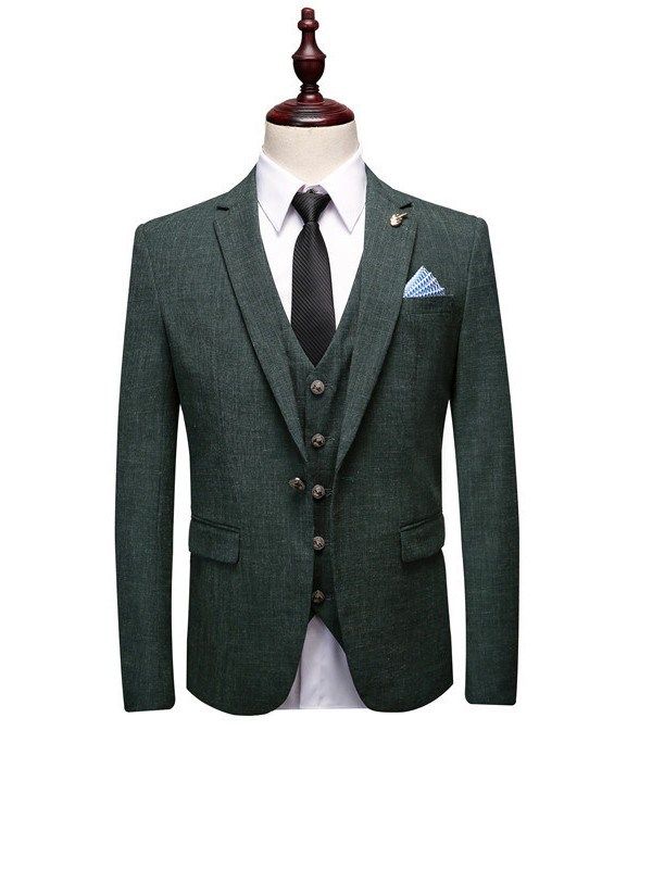 Costume Habillé Pour Homme Avec Poche Pour Blazer À La Mode