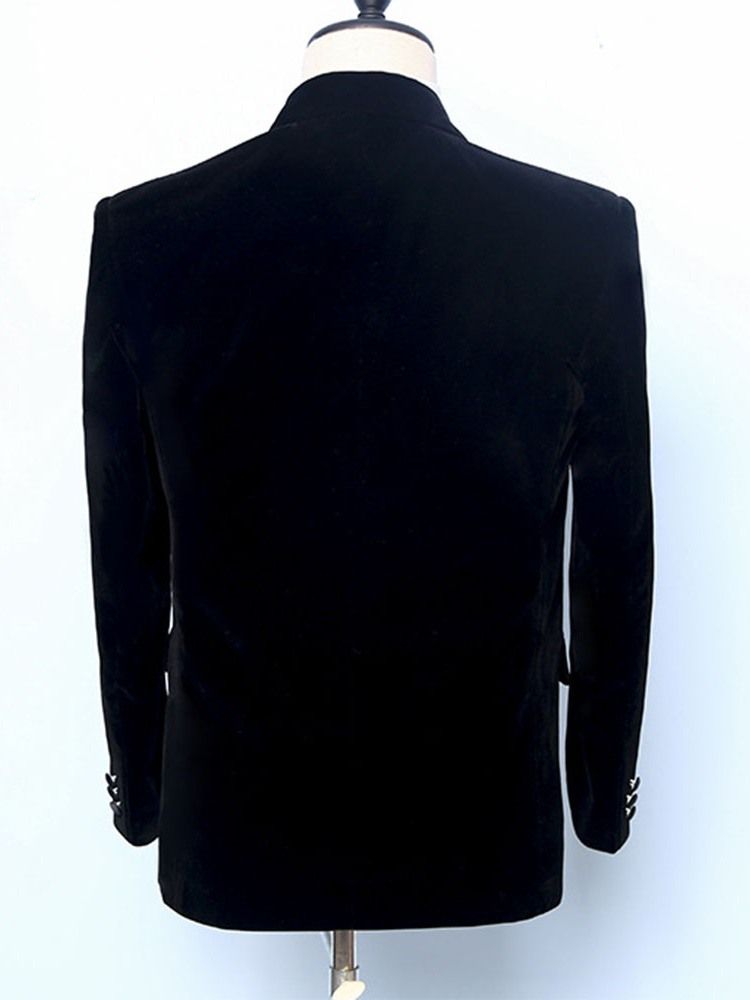 Costume Habillé Pour Hommes Avec Bouton De Blazer Uni