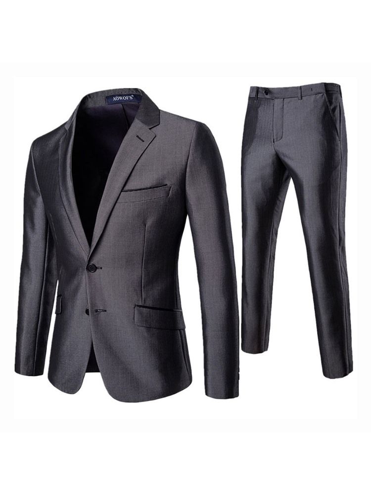 Costume Habillé Simple Boutonnage Pour Hommes