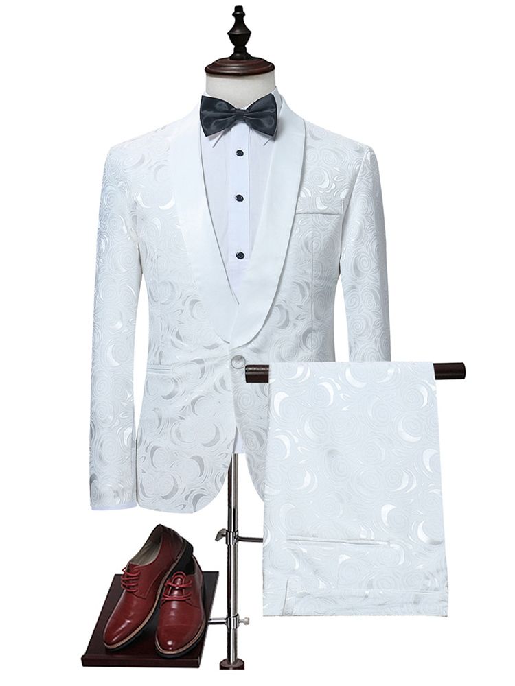 Costume Homme Blanc Imprimé