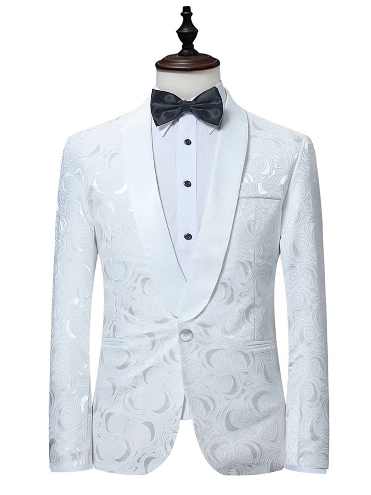 Costume Homme Blanc Imprimé