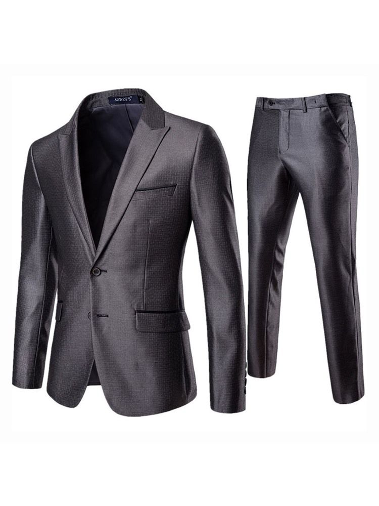 Pantalon De Blazer Uni Costume De Tenue Décontractée Pour Hommes