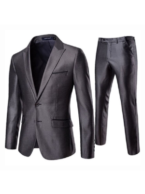 Pantalon De Blazer Uni Costume De Tenue Décontractée Pour Hommes