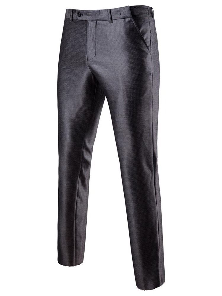 Pantalon De Blazer Uni Costume De Tenue Décontractée Pour Hommes