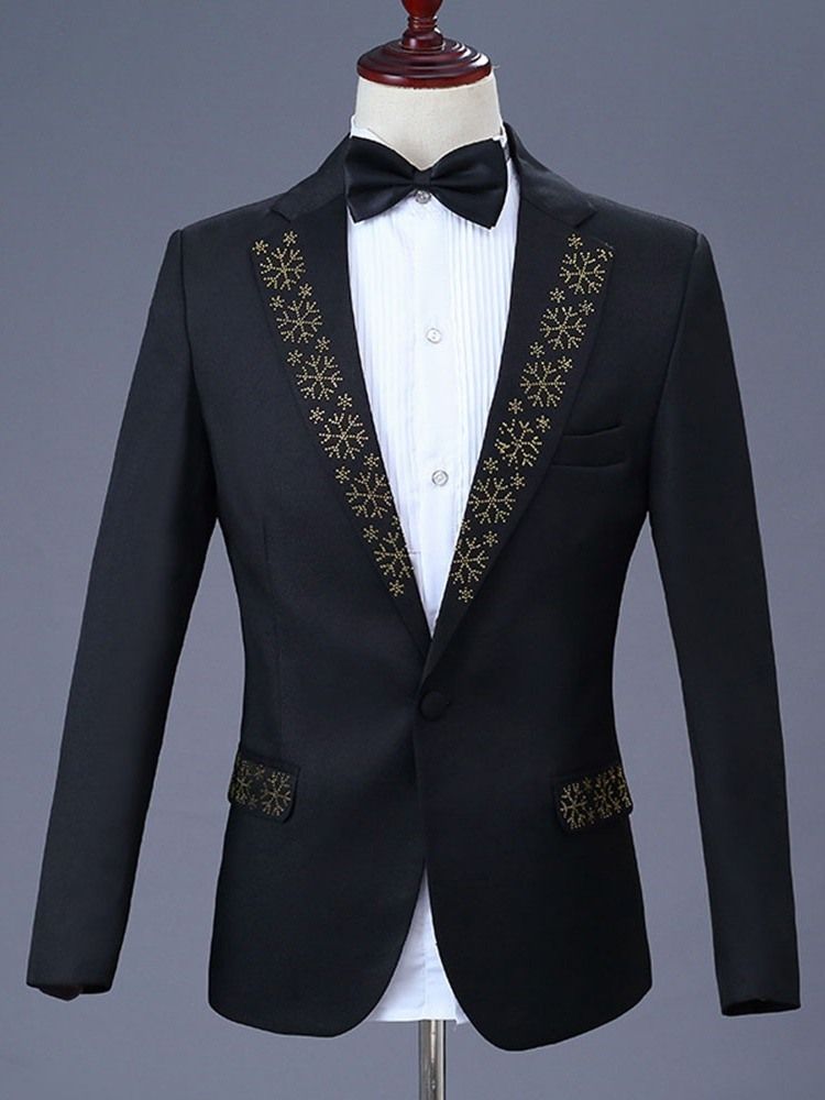 Un Bouton Diamant Blazer Pantalon Hommes Robe De Soirée Costume