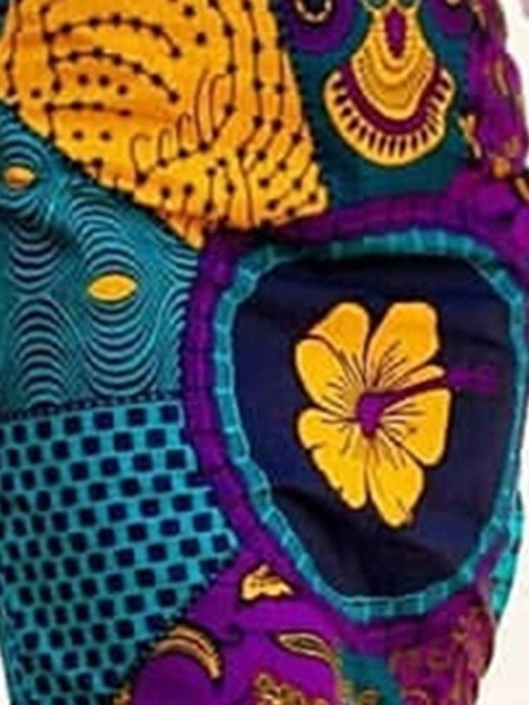 Jupe À Fleurs Moulante Imprimée À La Mode Africaine Pour Femmes