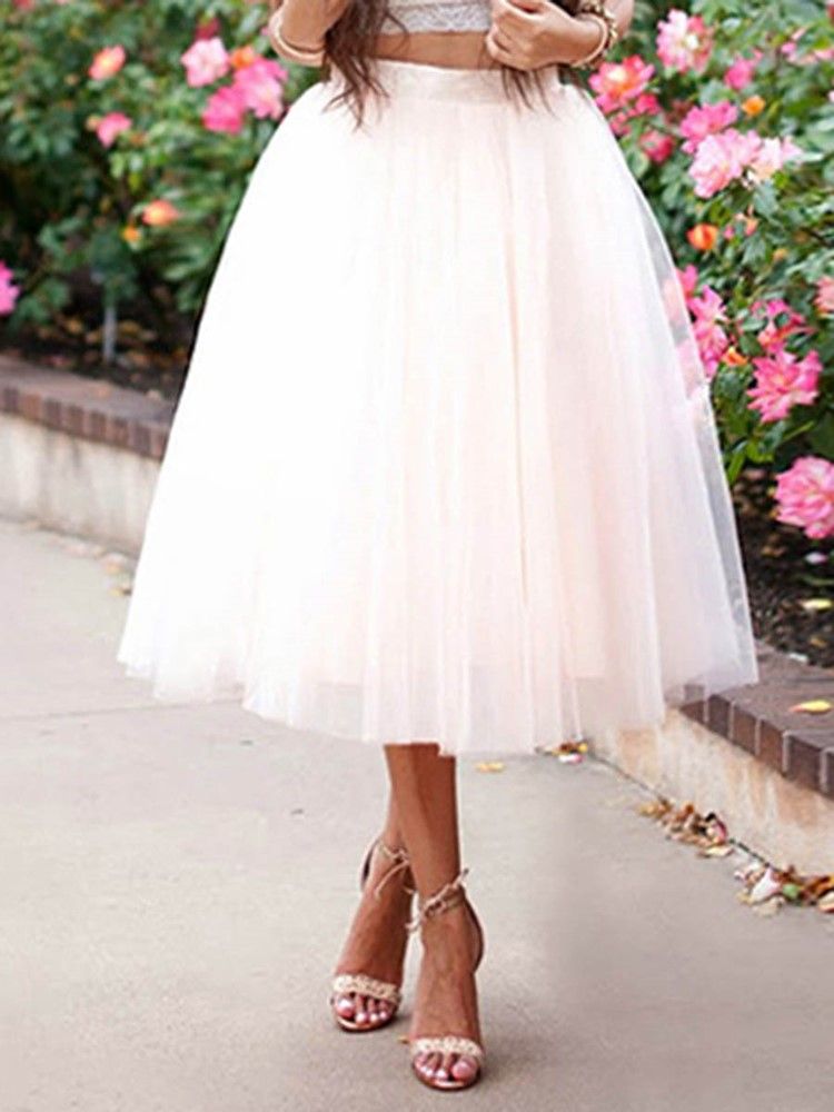 Jupe De Mariage Pour Femme Taille Haute En Tulle