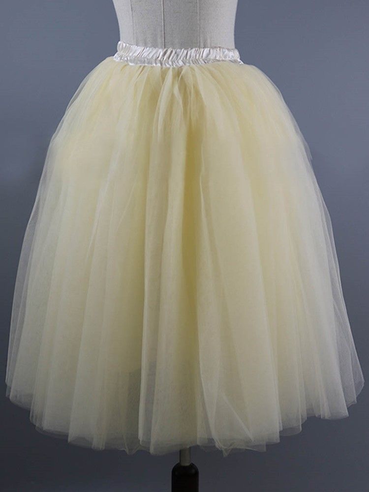 Jupe De Mariage Pour Femme Taille Haute En Tulle