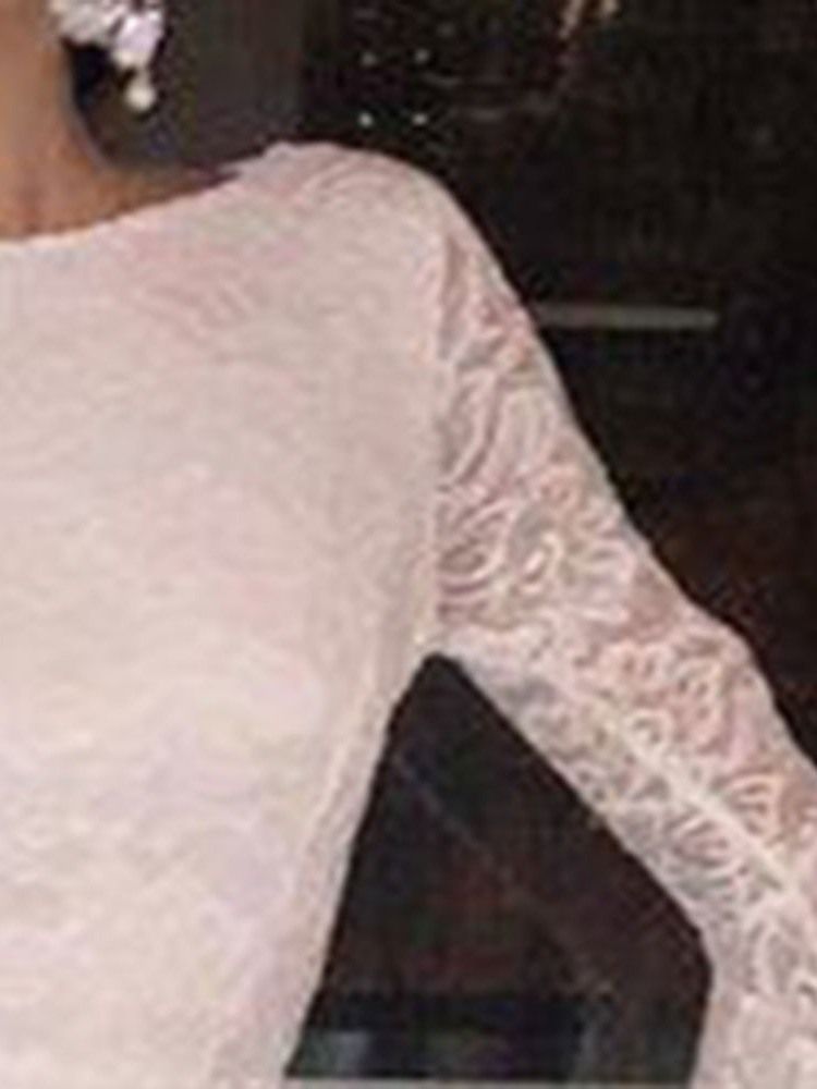 Robe Longue À Manches Évasées En Dentelle Pour Femmes