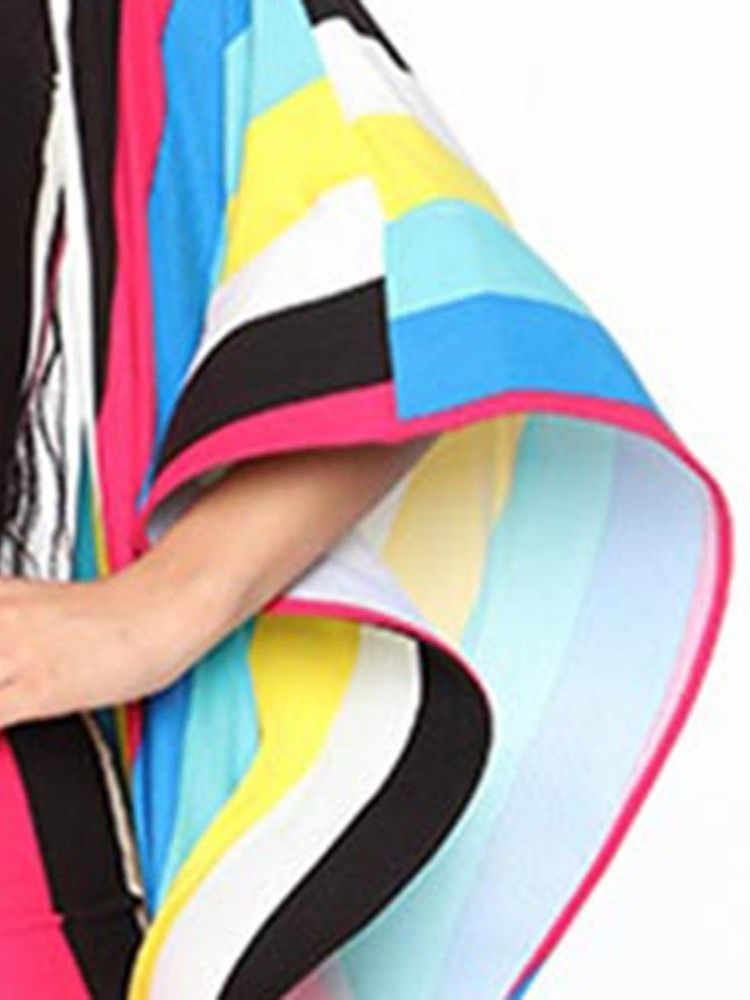 Robe De Mode Dos Nu Moulante À Manches Évasées Et À Blocs De Couleur Pour Femmes