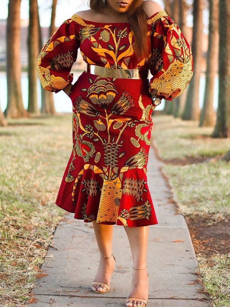 Robe De Poche Sirène À La Mode Africaine Pour Femmes