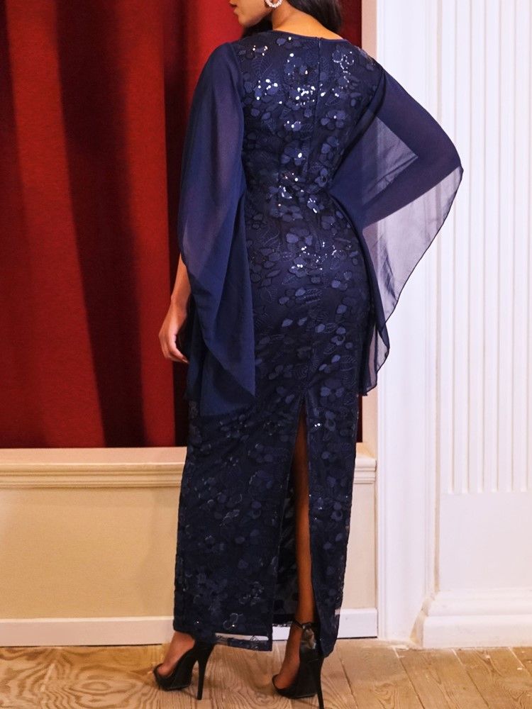 Robe De Soirée À Taille Standard Et À Sequins Pour Femmes