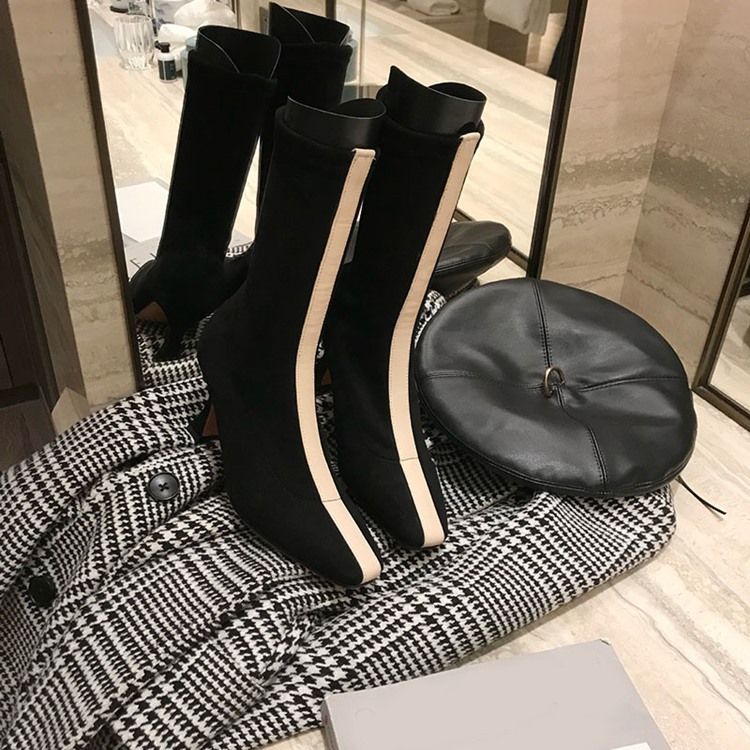 Bottes À Talons Hauts Et À Bout Carré Pour Femmes