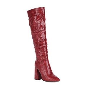 Bottes Western Sans Lacets À Bout Pointu Pour Femmes