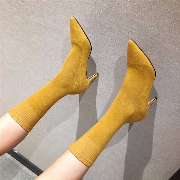 Bottines Pour Femmes À Bout Pointu Et À Talons Plats