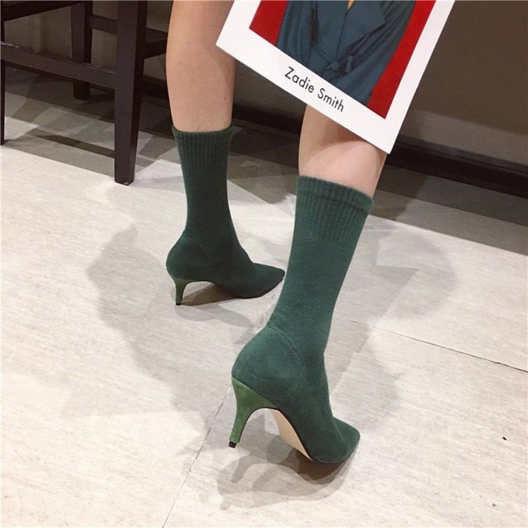 Bottines Pour Femmes À Bout Pointu Et À Talons Plats