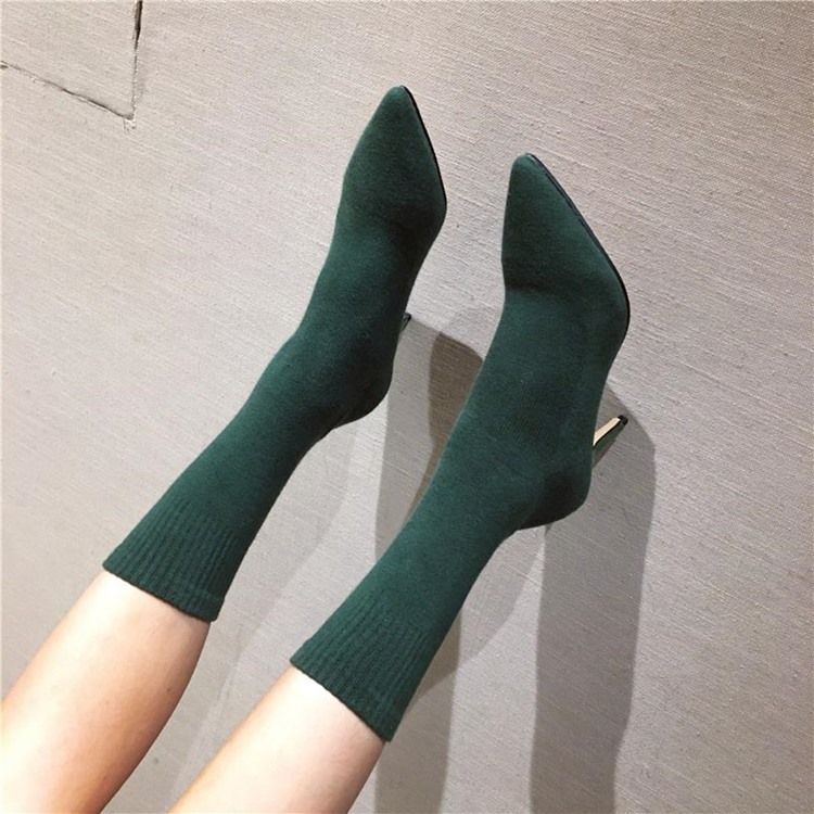 Bottines Pour Femmes À Bout Pointu Et À Talons Plats