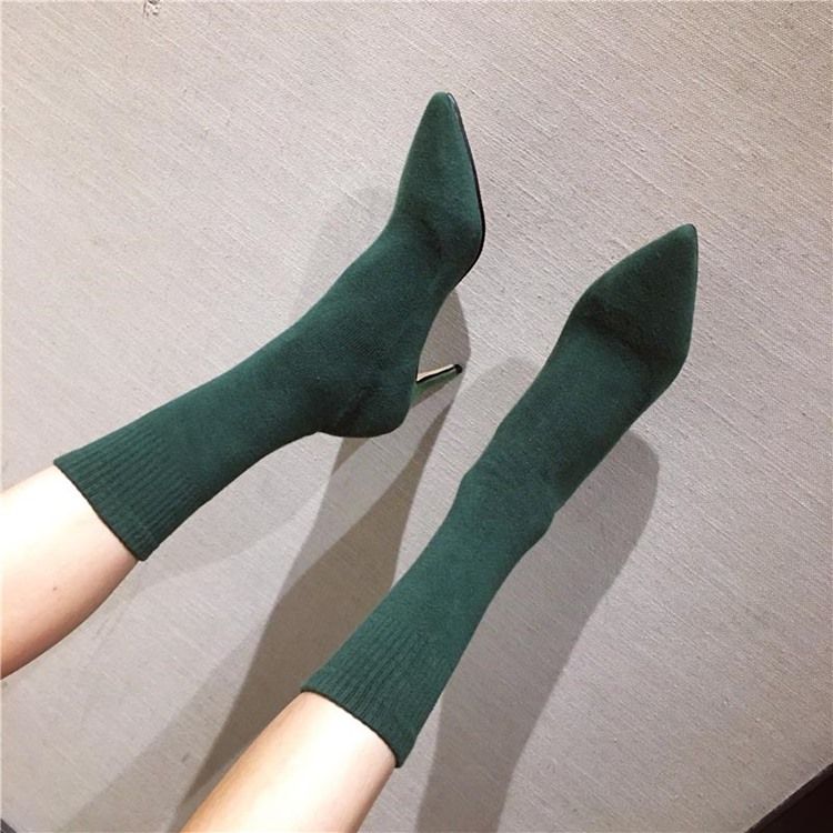 Bottines Pour Femmes À Bout Pointu Et À Talons Plats