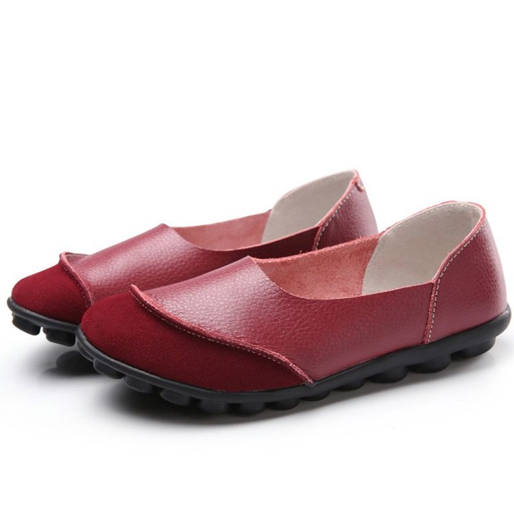 Chaussures Plates À Bout Rond Et À Talon Bas Pour Femmes (1-3 cm)