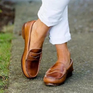 Chaussures Plates À Enfiler Pour Femmes Avec Des Chaussures Minces Et Décontractées