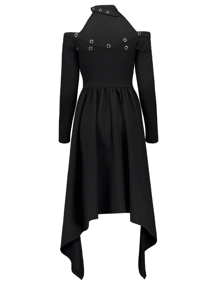 Robe D'halloween Asymétrique À Col Ras Du Cou Pour Femmes