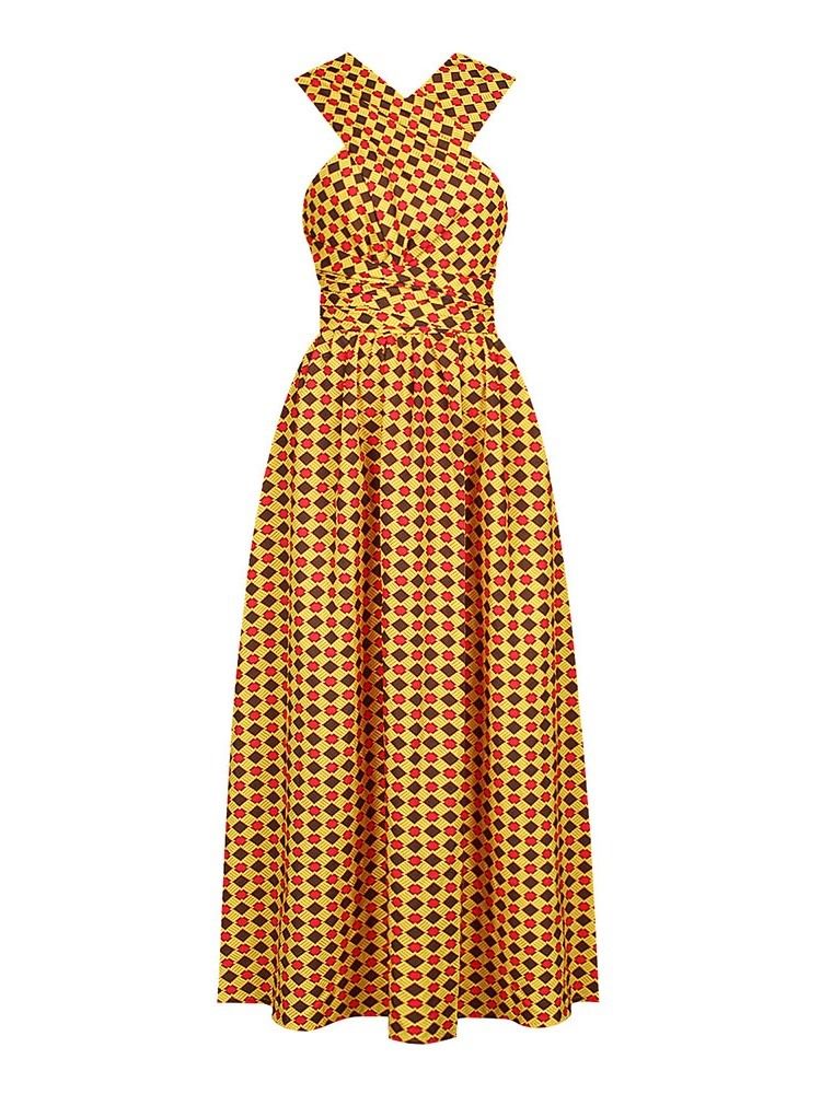 Robe À Enfiler Sans Manches Pour Femmes Longueur Au Sol