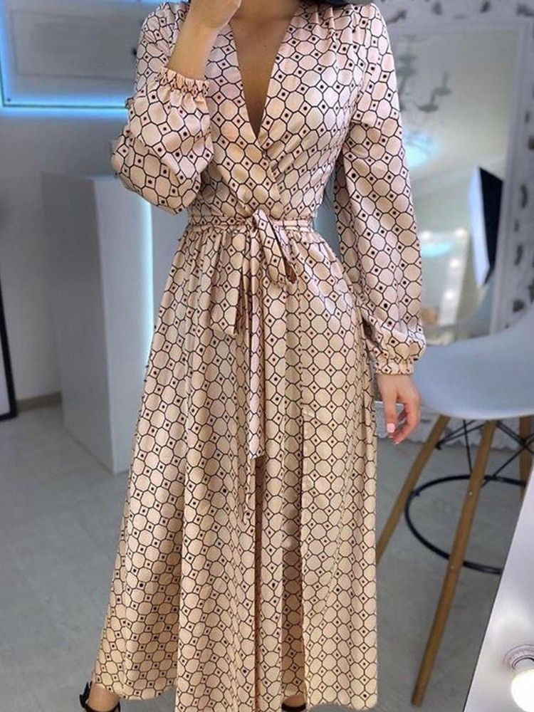 Robe Pour Femmes À La Mode D'automne À Manches Longues Et À Manches Longues