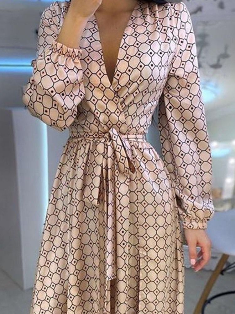 Robe Pour Femmes À La Mode D'automne À Manches Longues Et À Manches Longues