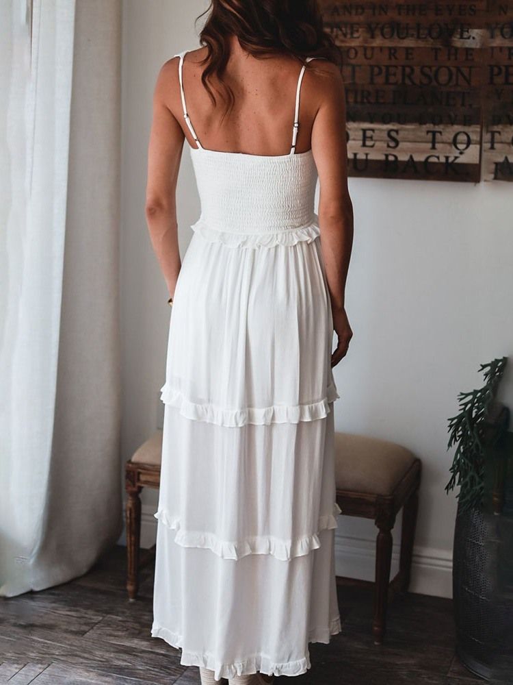 Robe Maxi Sans Manches À Patchwork Pour Femmes Longueur Cheville Robe D'invité De Mariage