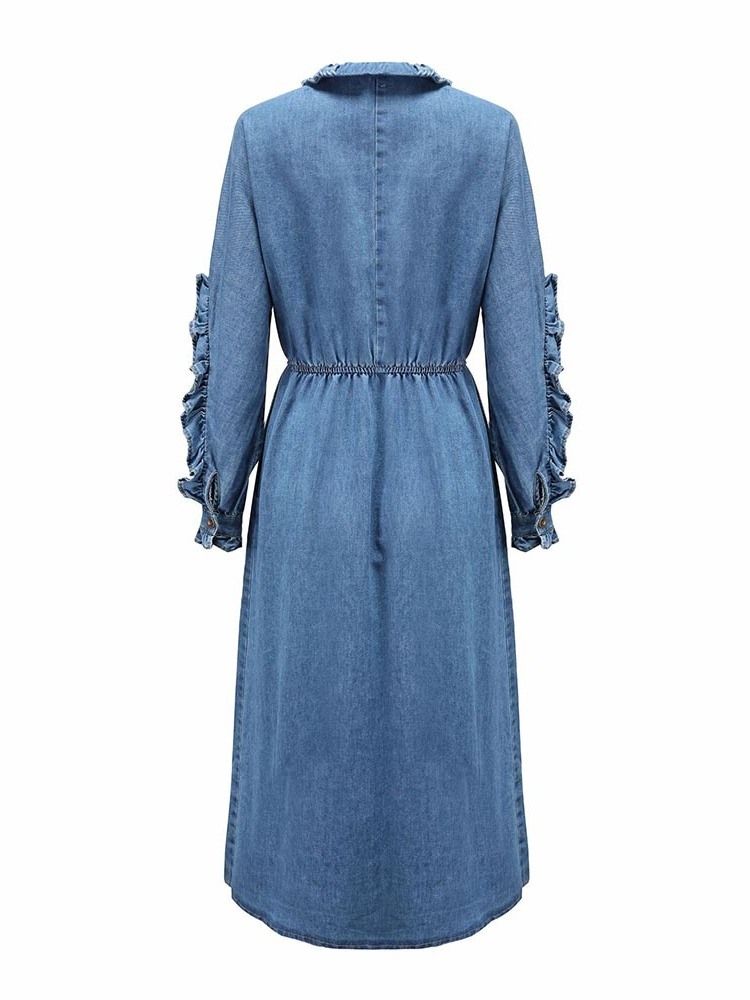 Robe Unie À Manches Longues Et À Manches Longues Pour Femmes