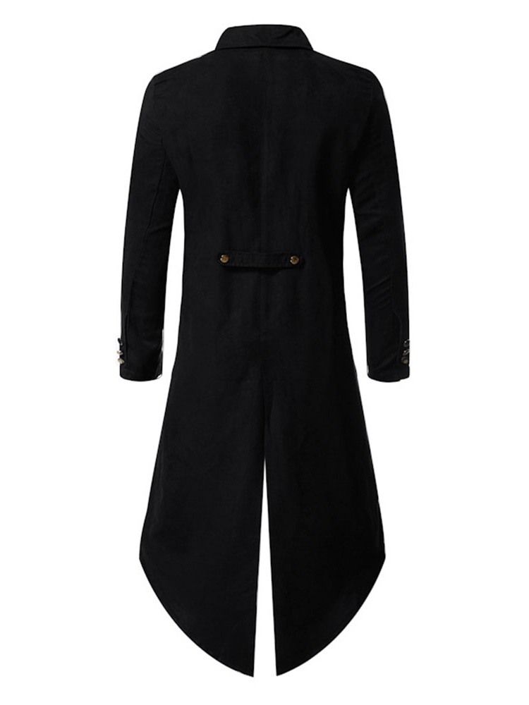 Trench-coat Long Uni Pour Hommes