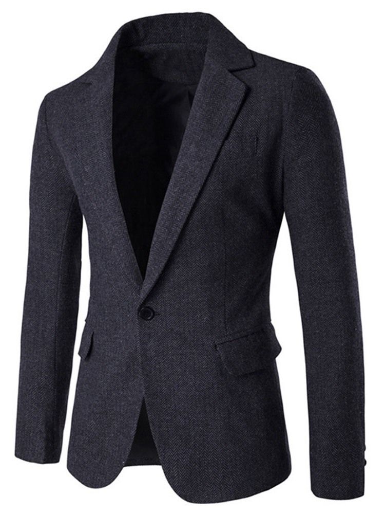 Blazer Angleterre Slim À Revers Cranté Pour Hommes