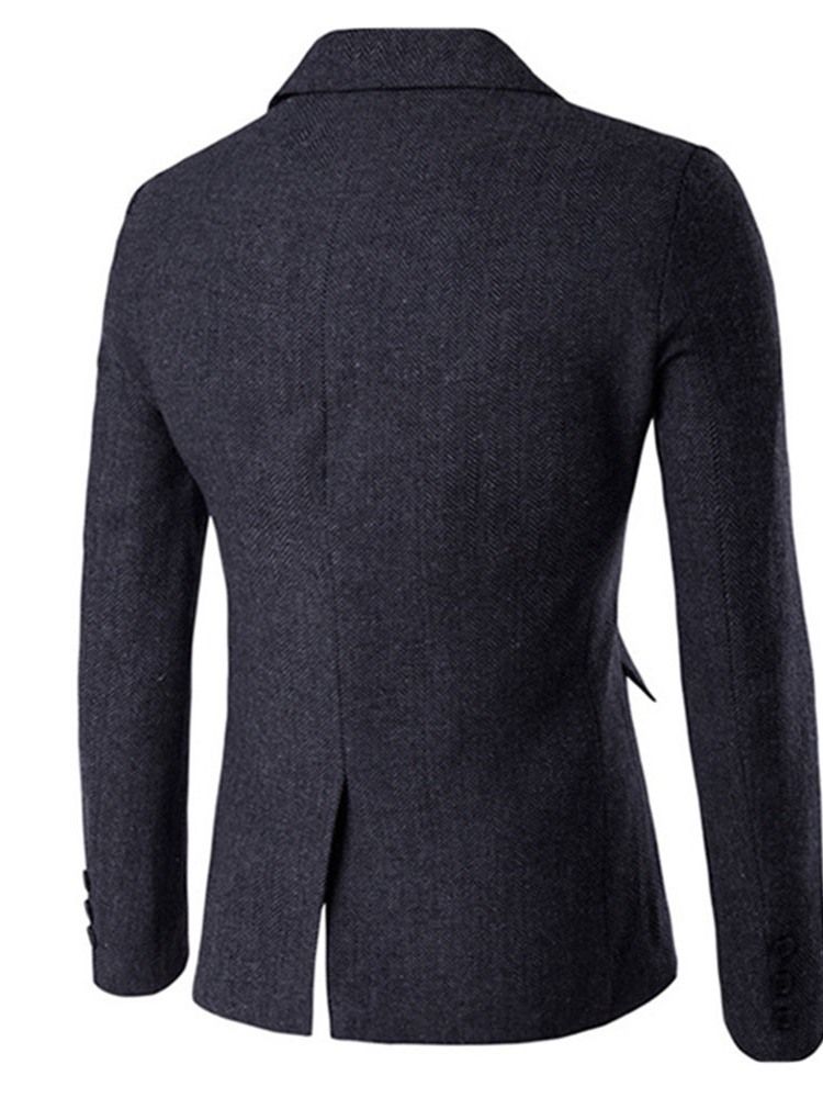 Blazer Angleterre Slim À Revers Cranté Pour Hommes