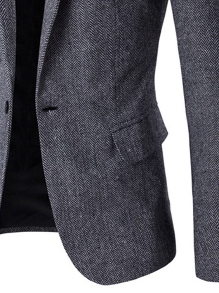 Blazer Angleterre Slim À Revers Cranté Pour Hommes