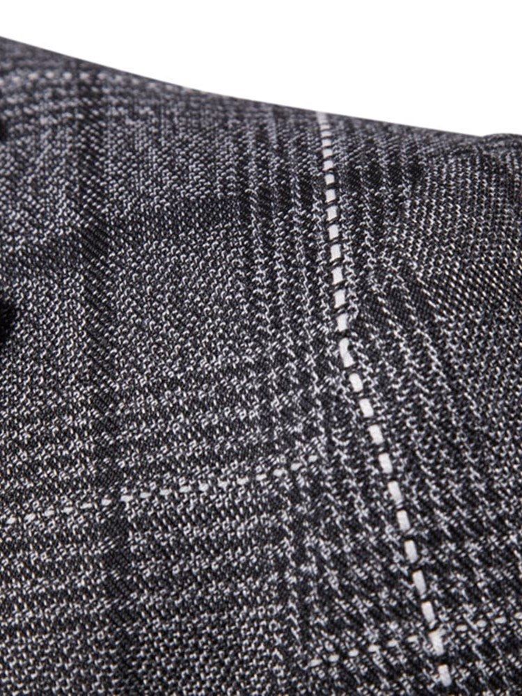 Blazer Décontracté À Carreaux Pour Hommes À Un Bouton Ericdres