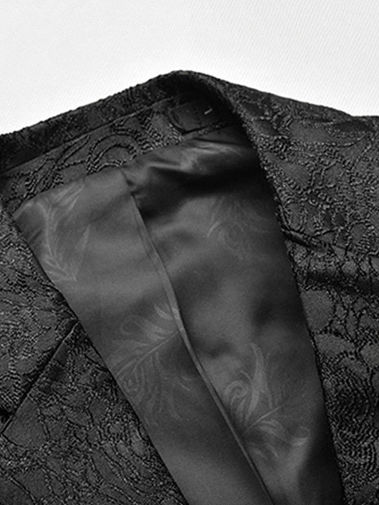 Blazer Décontracté À Imprimé Floral À Un Bouton Pour Hommes