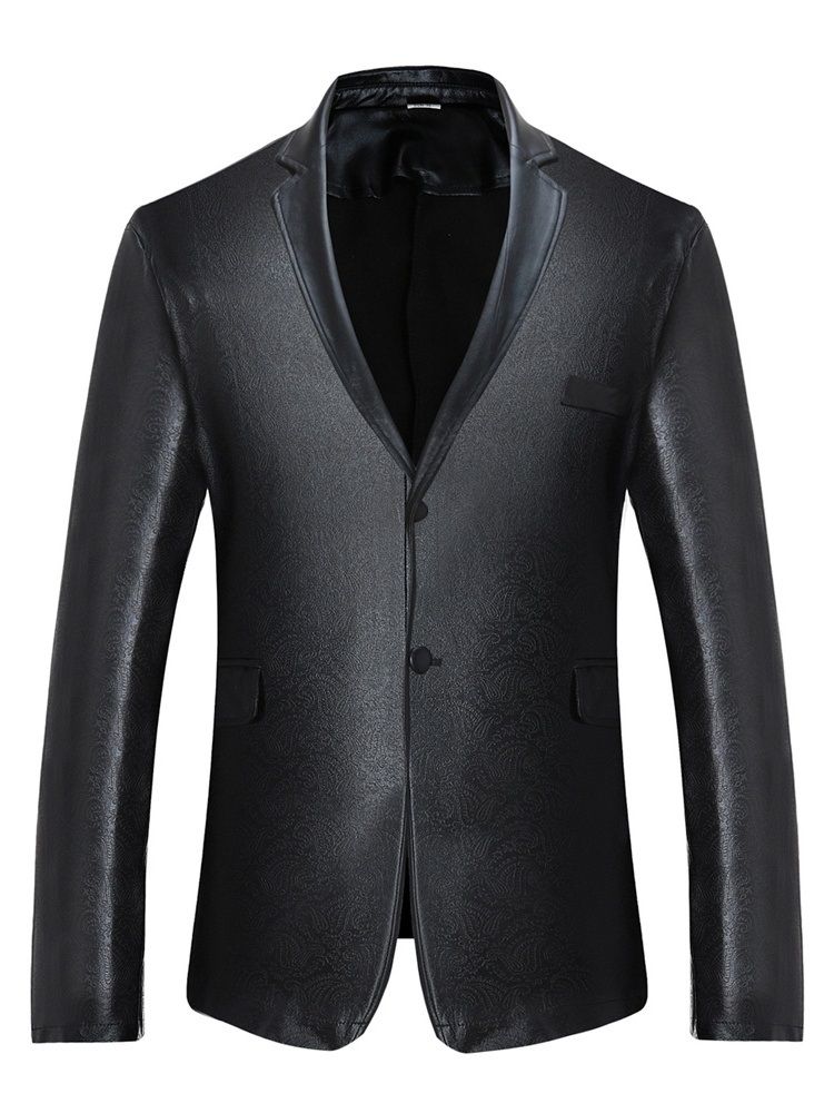 Blazer Européen Mince À Boutonnage Simple Pour Hommes