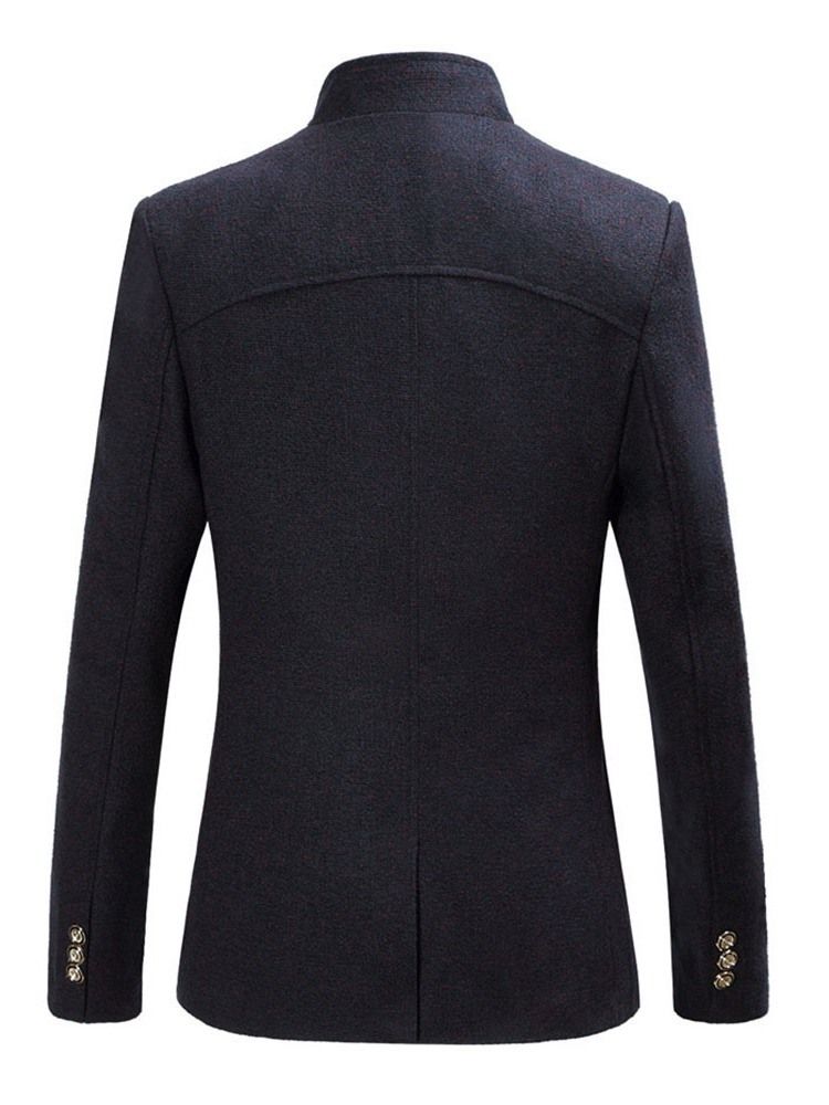 Blazer De Loisirs À Col Mandarin Pour Hommes