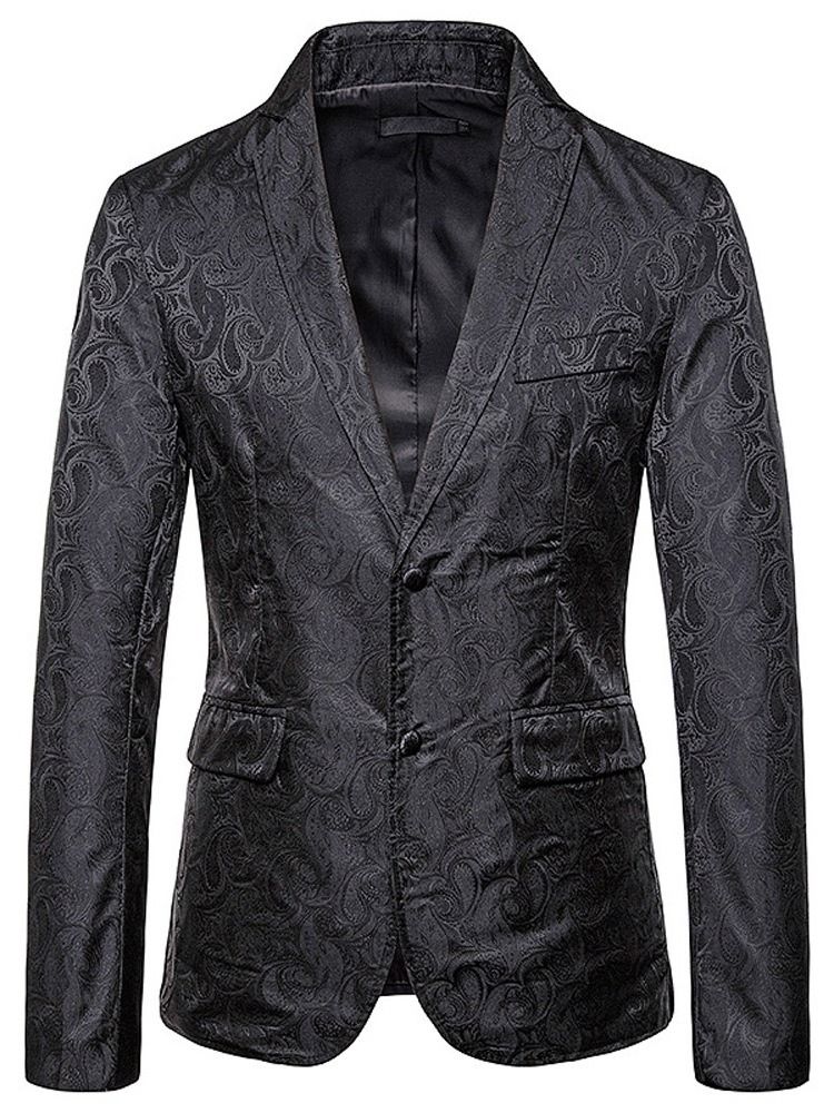 Blazer De Loisirs Décontracté Pour Hommes En Patchwork Mince