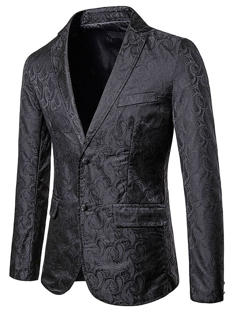 Blazer De Loisirs Décontracté Pour Hommes En Patchwork Mince