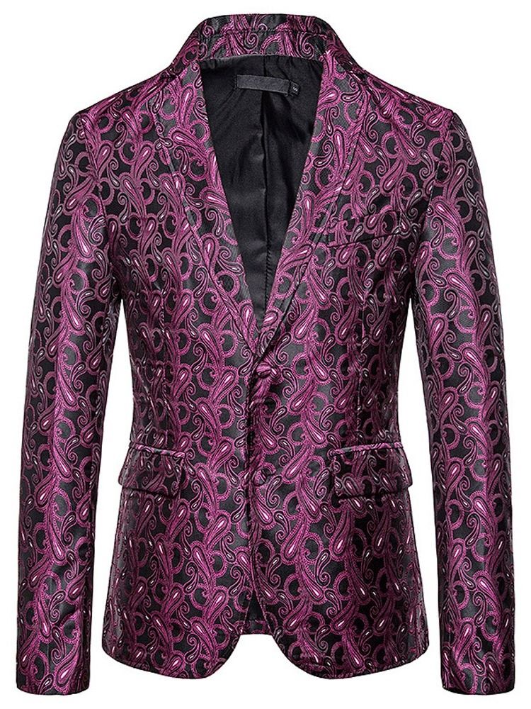 Blazer De Loisirs Pour Hommes À Boutonnage Simple Et Mince