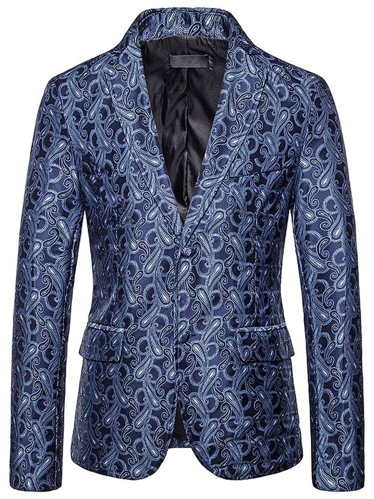 Blazer De Loisirs Pour Hommes À Boutonnage Simple Et Mince