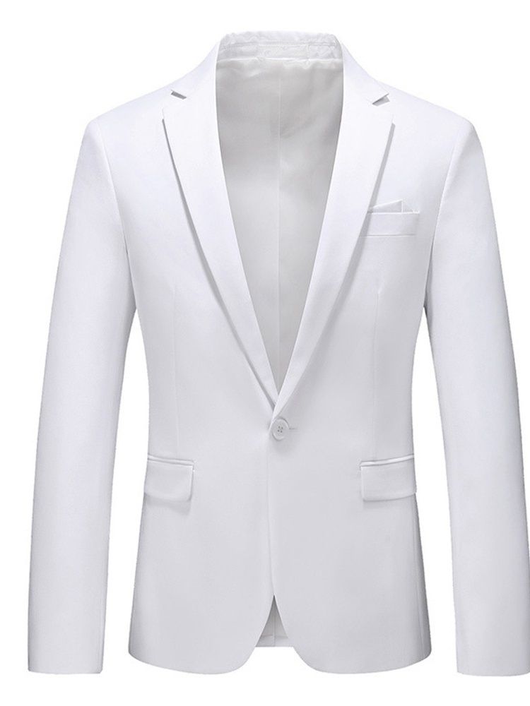 Blazer À Revers Cranté Slim One Pour Hommes