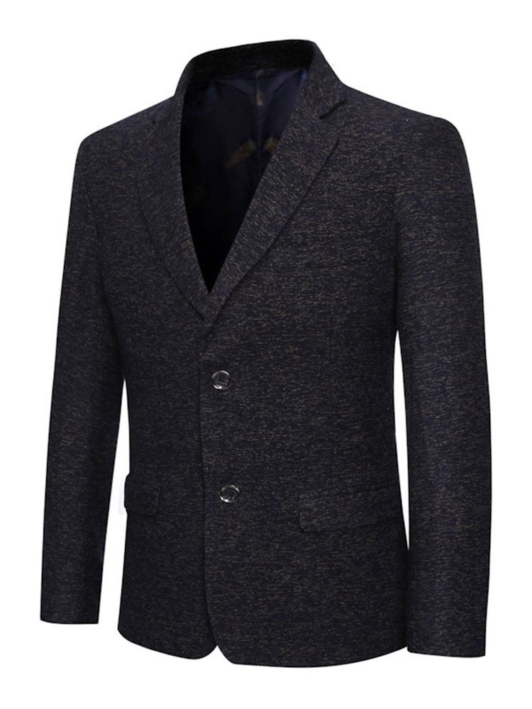 Blazer À Revers Pour Hommes À Boutonnage Simple Et À La Mode