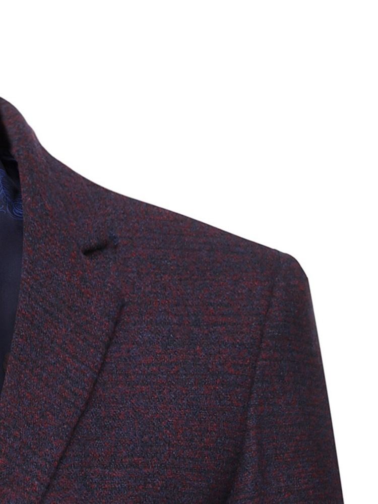 Blazer À Revers Pour Hommes À Boutonnage Simple Et À La Mode